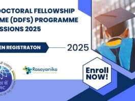 DDFS-2025 Programme Admissions - Apply Online