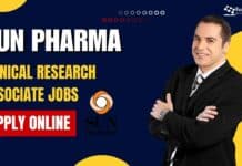 Sun Pharma Clinical Research Associate Jobs