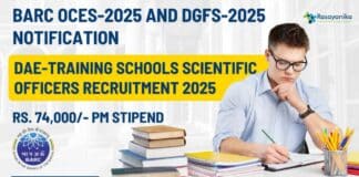 BARC OCES-2025 and DGFS-2025 Notification