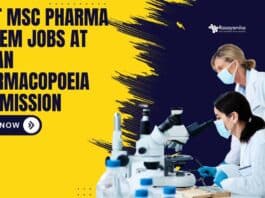 Govt MSc Pharma & Chem Jobs