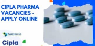 Cipla Pharma Vacancies