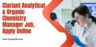 Clariant Analytical & Organic Chemistry Manager Job
