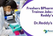 Freshers BPharma QA Trainee Jobs