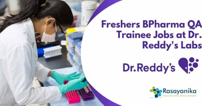Freshers BPharma QA Trainee Jobs