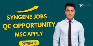 Syngene Chemistry QC Job Openings