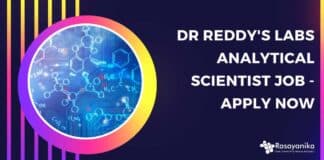 Dr Reddy's Labs Analytical Scientist