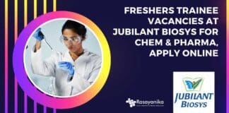 Freshers Trainee Vacancies at Jubilant Biosys