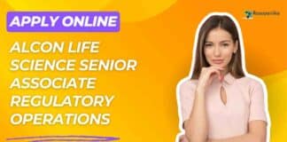 Alcon Pharma Senior Associate Regulatory Operations