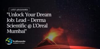 Pharmaceutical Sciences Job at L'Oreal - Apply For Lead - Derma Scientific Role