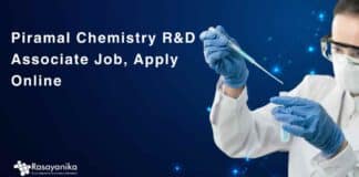 Piramal Chemistry R&D Associate