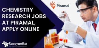 Chemistry Research Jobs at Piramal,