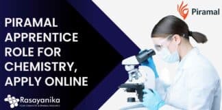 Piramal Apprentice Role For Chemistry