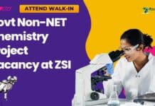 Govt Non-NET Chemistry Project Vacancy