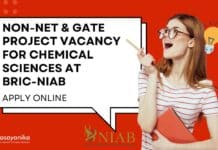 Non-NET Project Vacancies NIAB