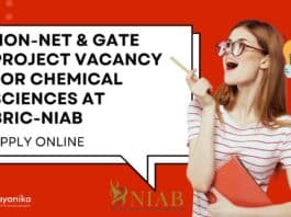 Non-NET Project Vacancies NIAB
