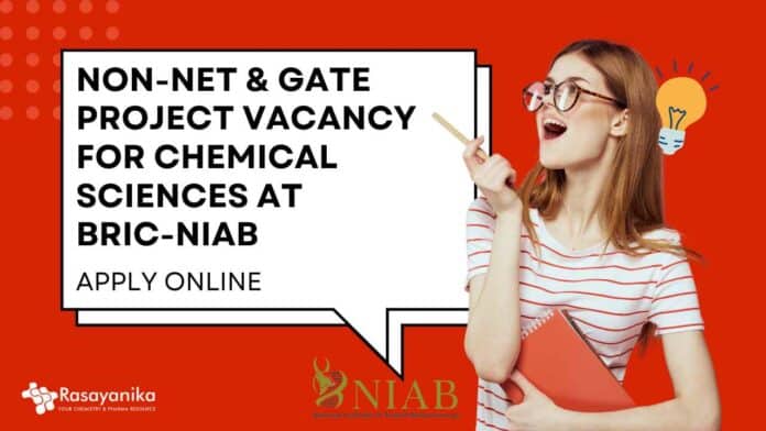 Non-NET Project Vacancies NIAB