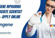 Syngene MPharma Associate Scientist Job