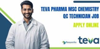 Teva Pharma Chemistry QC Technician