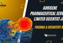 Aurigene Pharmaceutical Scientist Job