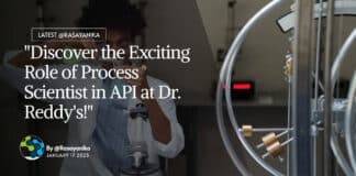 Process Scientist in API at Dr. Reddy's! MPharma Apply Online