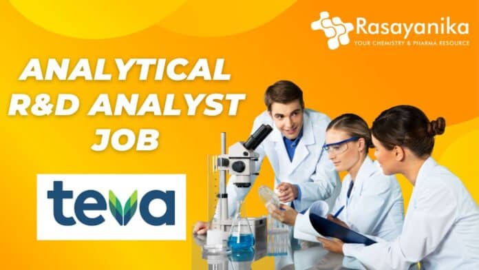 Chemistry R&D Job at Teva Pharmaceuticals - MSc Apply Now