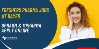 Freshers Pharma Jobs at Bayer