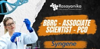 Pharmaceutical Sciences Associate Scientist Job at Syngene, Apply Now!