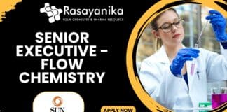 Senior Executive - Flow Chemistry Job at Sun Pharma