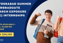 IIT Hyderabad SURE Internships 2025