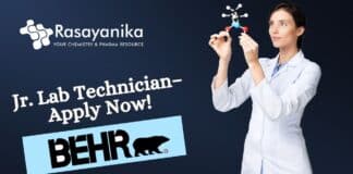 Jr. Lab Technician at Behr Paint – Apply Now!