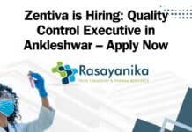 Quality Control Executive at Zentiva