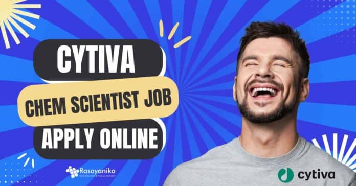 Scientist Position at Cytiva - Chemistry Apply Online