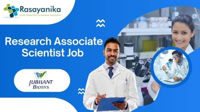 Research Associate Scientist Job
