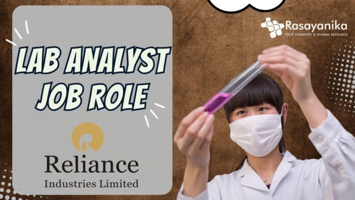 Lab Analyst jOB role