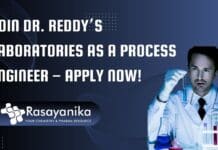 Chemical Engineering Job at Dr. Reddy’s - Hiring Process Engineer