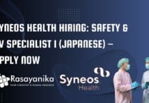 Syneos Health Hiring: Safety & PV Specialist I (Japanese) – Apply Now