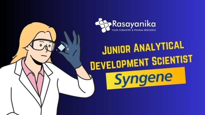 Analytical Development Scientist Job at Syngene