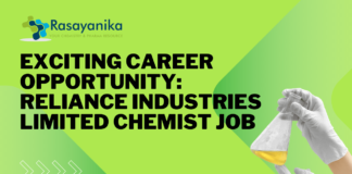 Exciting Career Opportunity Reliance Industries Limited Chemist Job