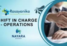 Shift In Charge - Operations at Nayara Energy Careers.