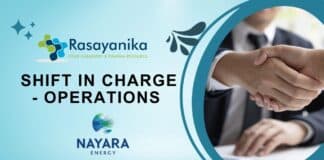 Shift In Charge - Operations at Nayara Energy Careers.