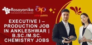 Asian Paints Production Executive - Chemistry Apply Online