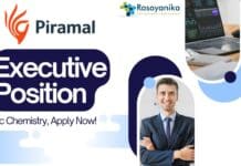 Executive Position at Piramal –MSc Chemistry, Apply Now!