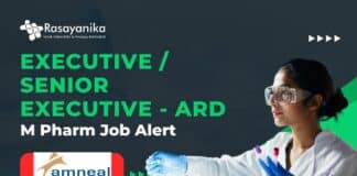 Executive ARD Job at Amneal