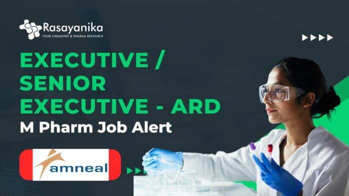 Executive ARD Job at Amneal