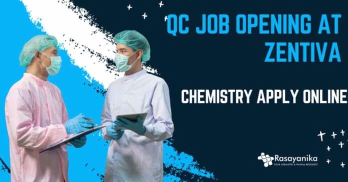 QC Job Opening at Zentiva