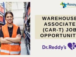 Warehouse Associate (CAR-T) Job Opportunity