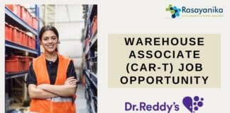 Warehouse Associate (CAR-T) Job Opportunity