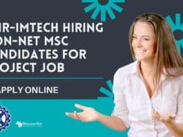 CSIR-IMTECH Non-NET Project Vacancy