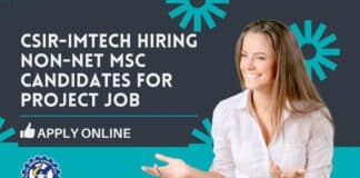 CSIR-IMTECH Non-NET Project Vacancy