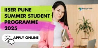 IISER Pune Summer Student Programme 2025